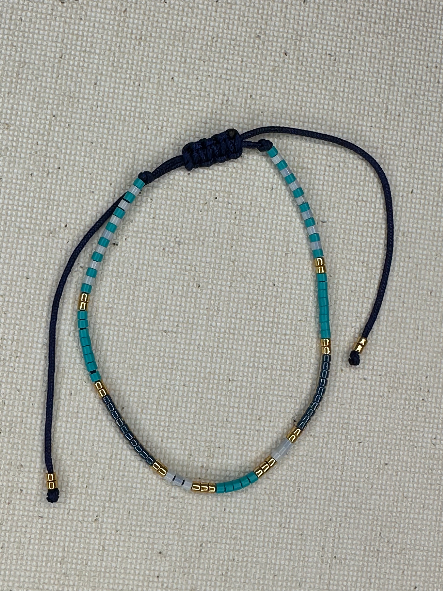 Seed Bead Bracelet Blue